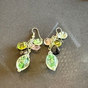 Elegant Multi-Color Dangle Earrings
